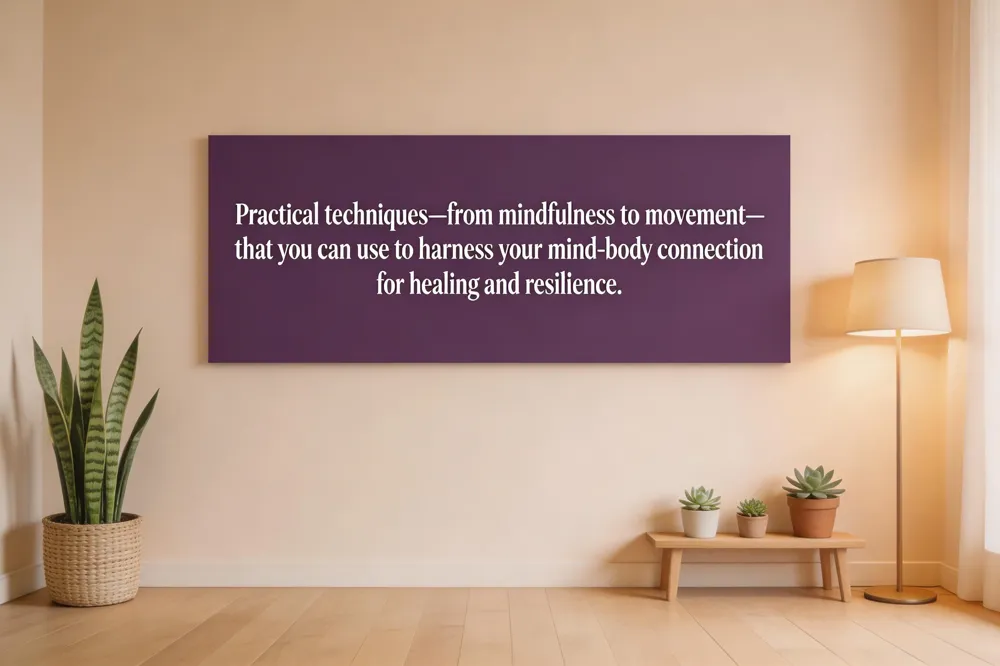 Practical techniques—from mindfulness to movement—that you can use to harness your mind-body connection for healing and resilience.