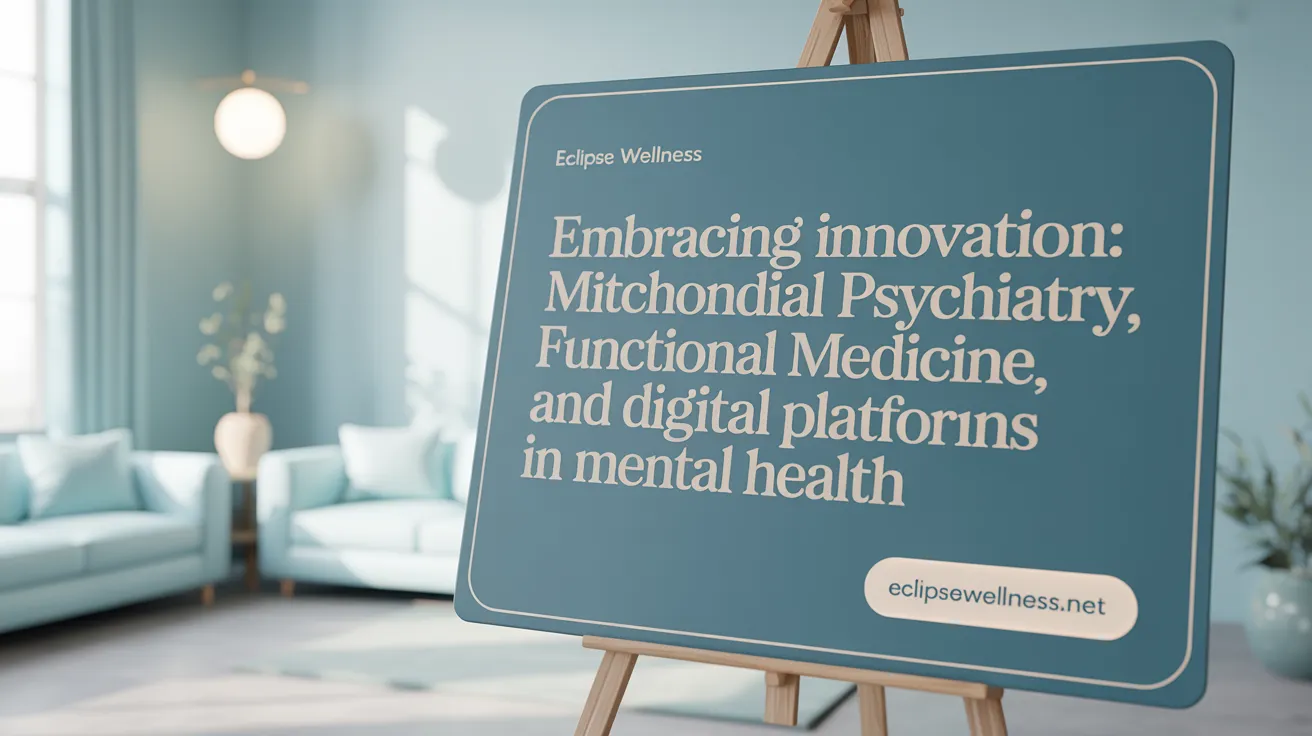 Embracing Innovation: Mitochondrial Psychiatry, Functional Medicine, and Digital Platforms in Mental Health