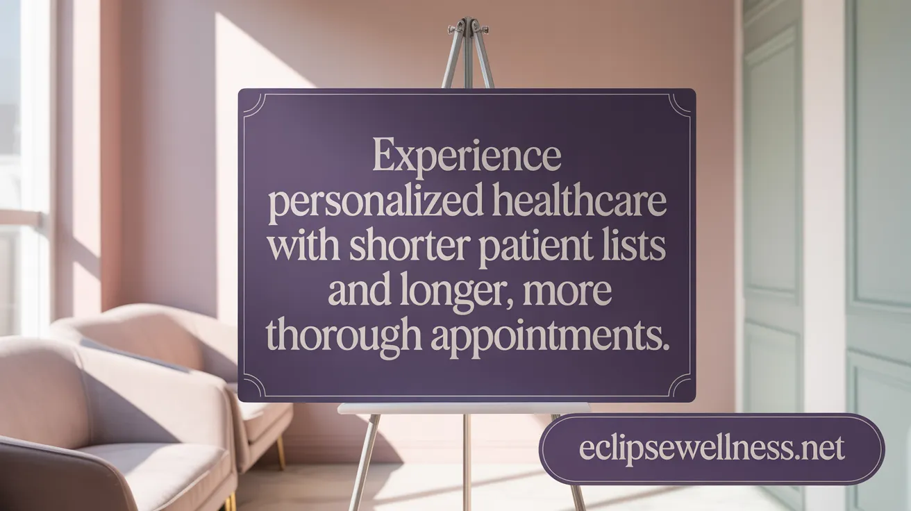 Experience personalized healthcare with shorter patient lists and longer, more thorough appointments.