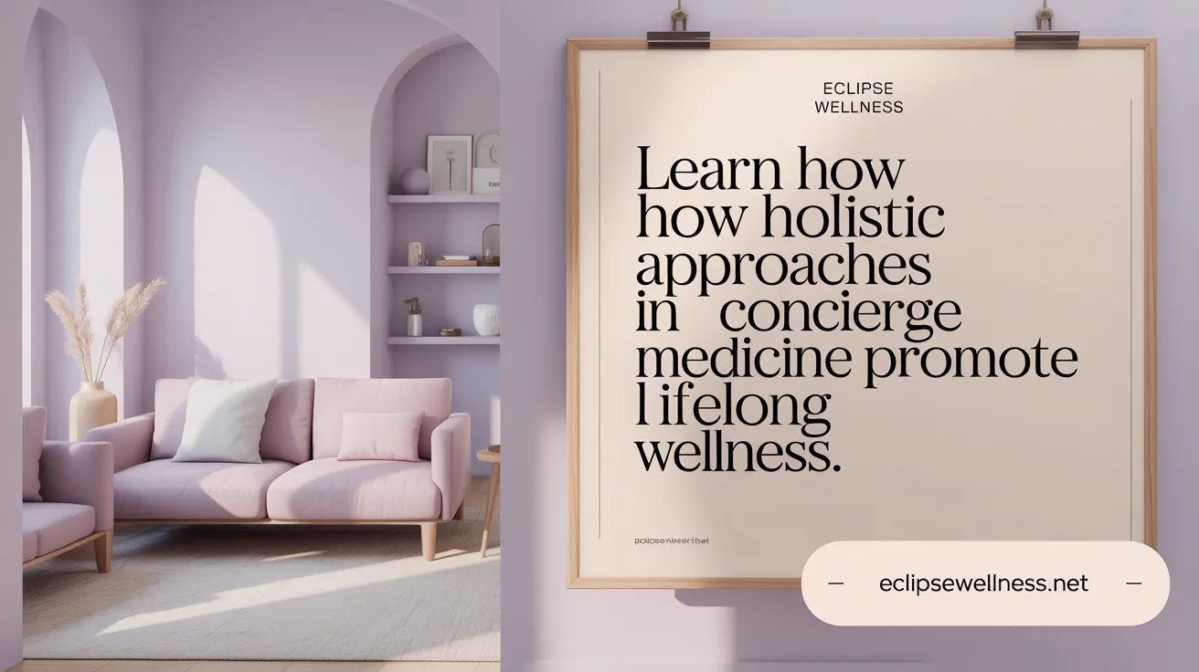 Learn how holistic approaches in concierge medicine promote lifelong wellness.