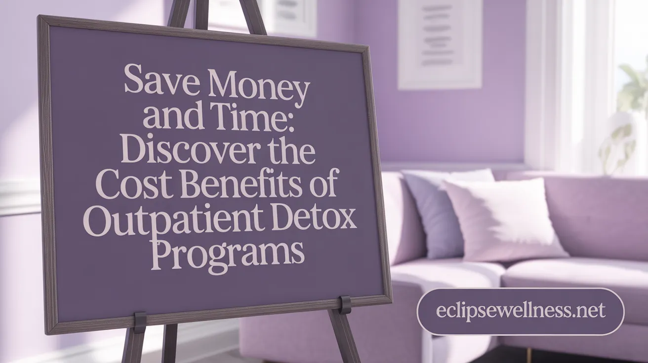 Save Money and Time: Discover the Cost Benefits of Outpatient Detox Programs
