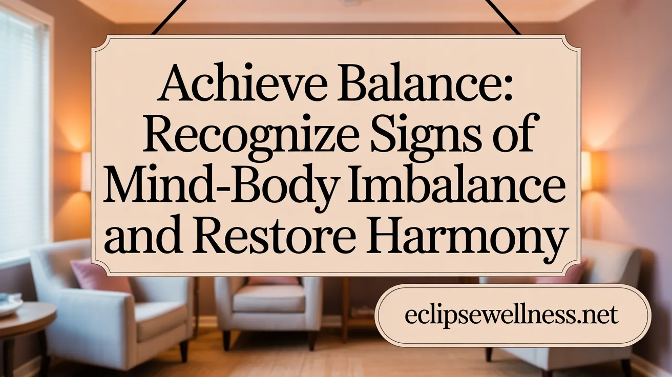 Achieve Balance: Recognize Signs of Mind-Body Imbalance and Restore Harmony
