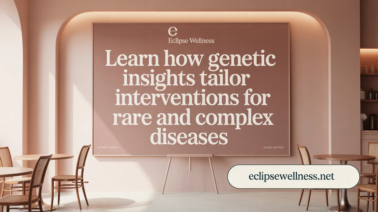 Learn how genetic insights tailor interventions for rare and complex diseases