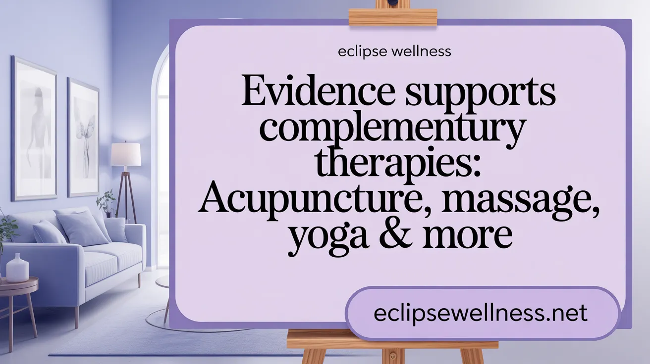Evidence Supports Complementary Therapies: Acupuncture, Massage, Yoga & More