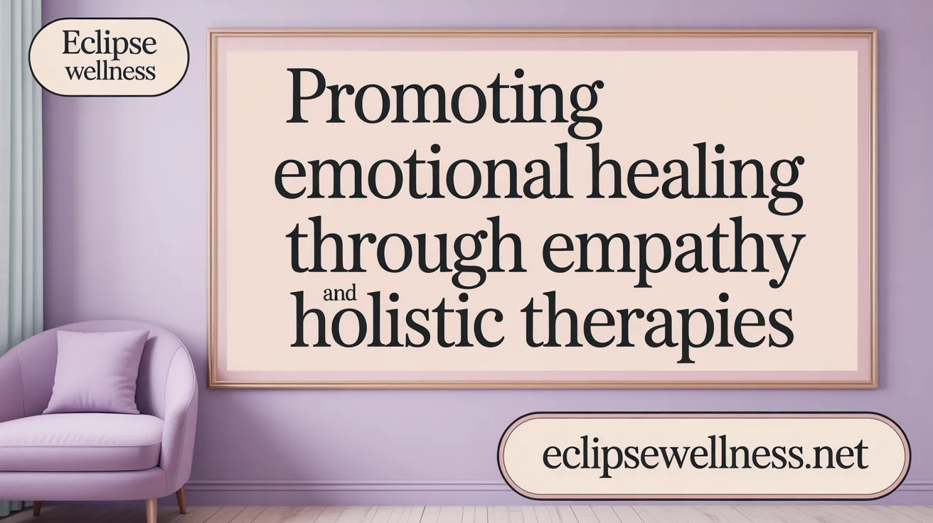 Promoting Emotional Healing through Empathy and Holistic Therapies