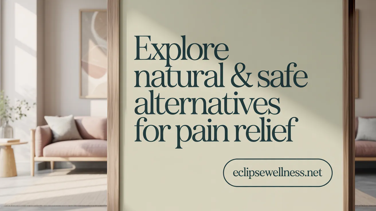 Explore Natural & Safe Alternatives for Pain Relief