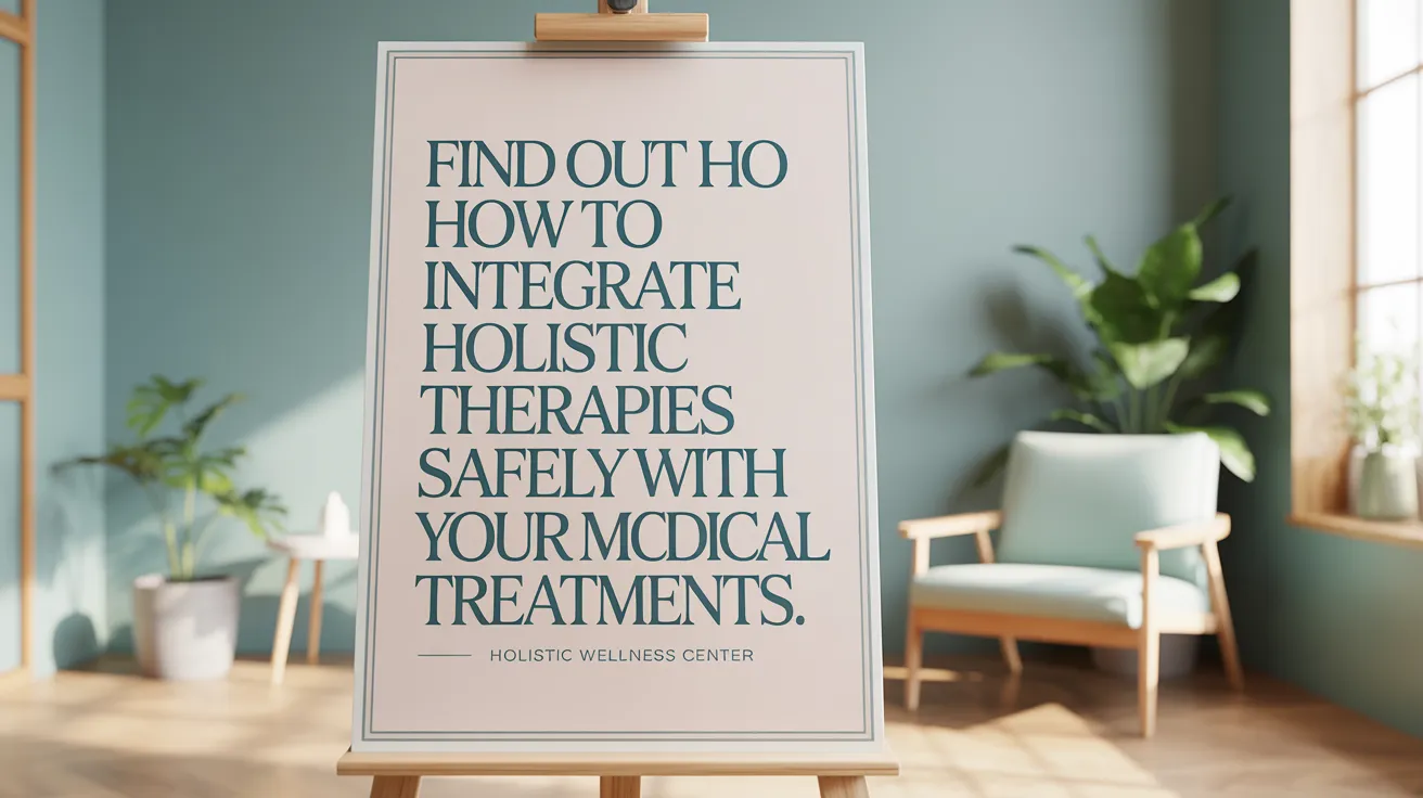 Find out how to integrate holistic therapies safely with your medical treatments.