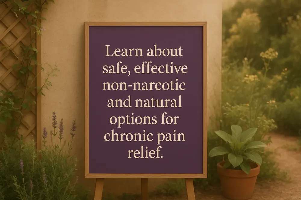 Learn about safe, effective non-narcotic and natural options for chronic pain relief.