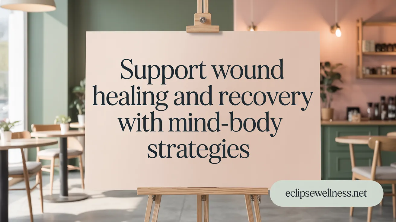 Support Wound Healing and Recovery with Mind-Body Strategies