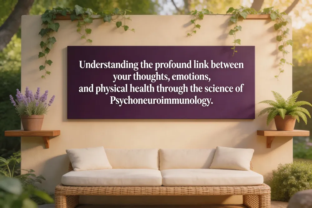 Understanding the profound link between your thoughts, emotions, and physical health through the science of Psychoneuroimmunology.