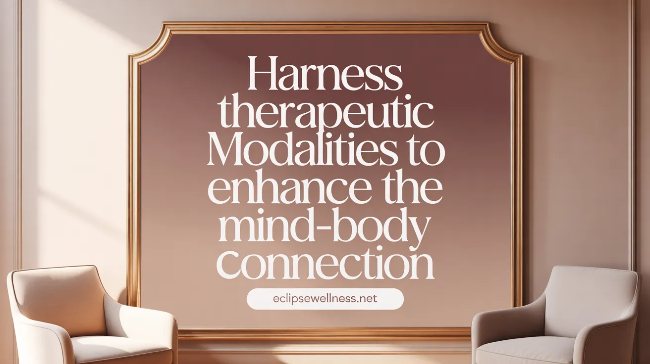 Harness Therapeutic Modalities to Strengthen the Mind-Body Link