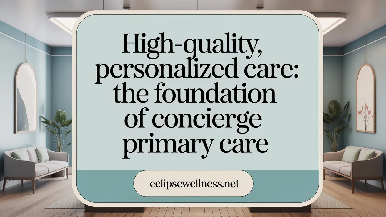 High-Quality, Personalized Care: The Foundation of Concierge Primary Care