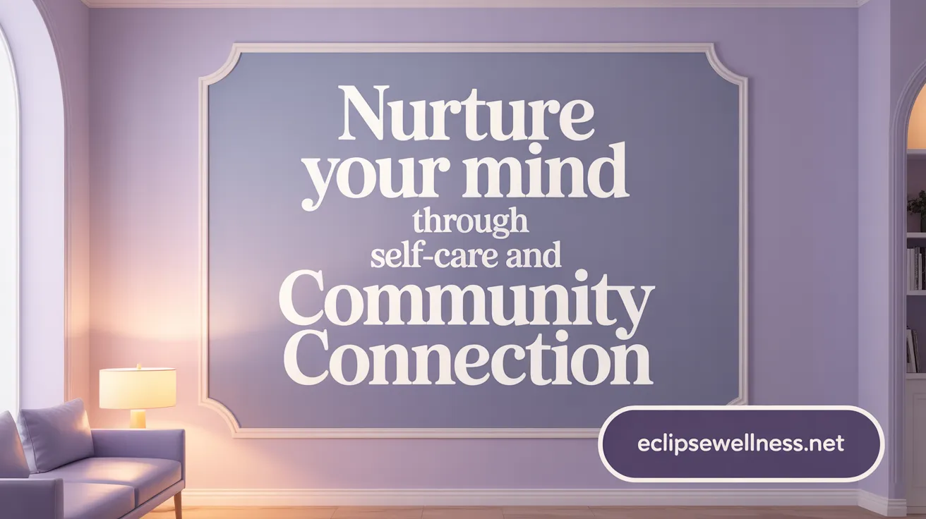 Nurture Your Mind Through Self-Care and Community Connection