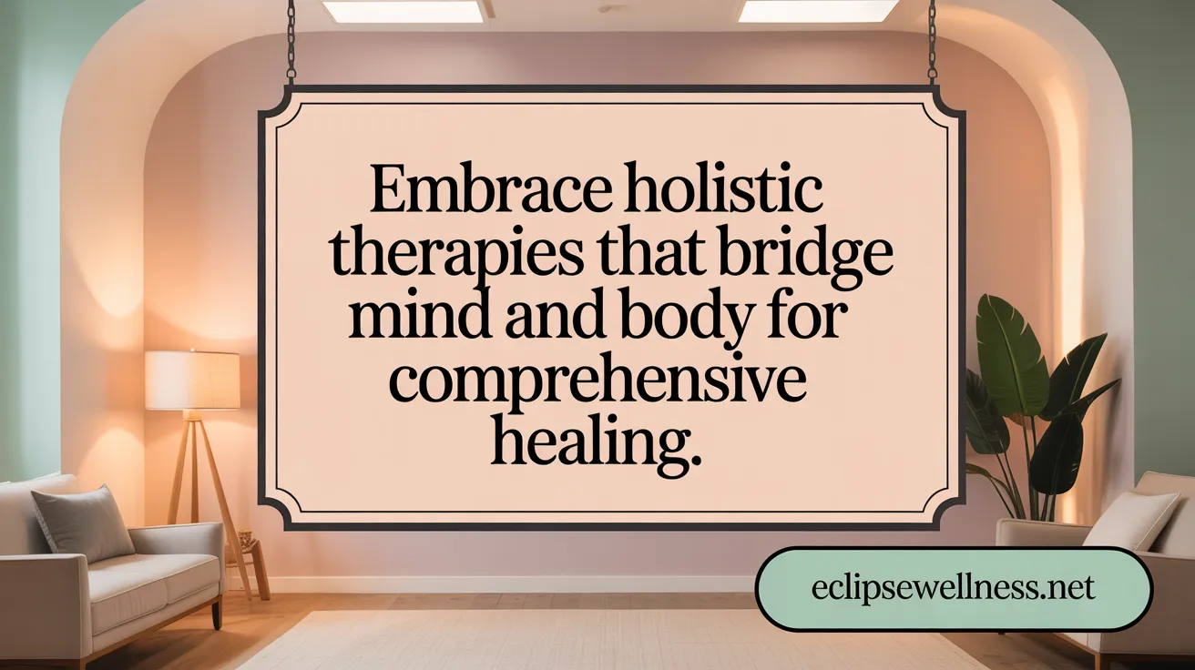 Embrace holistic therapies that bridge mind and body for comprehensive healing.