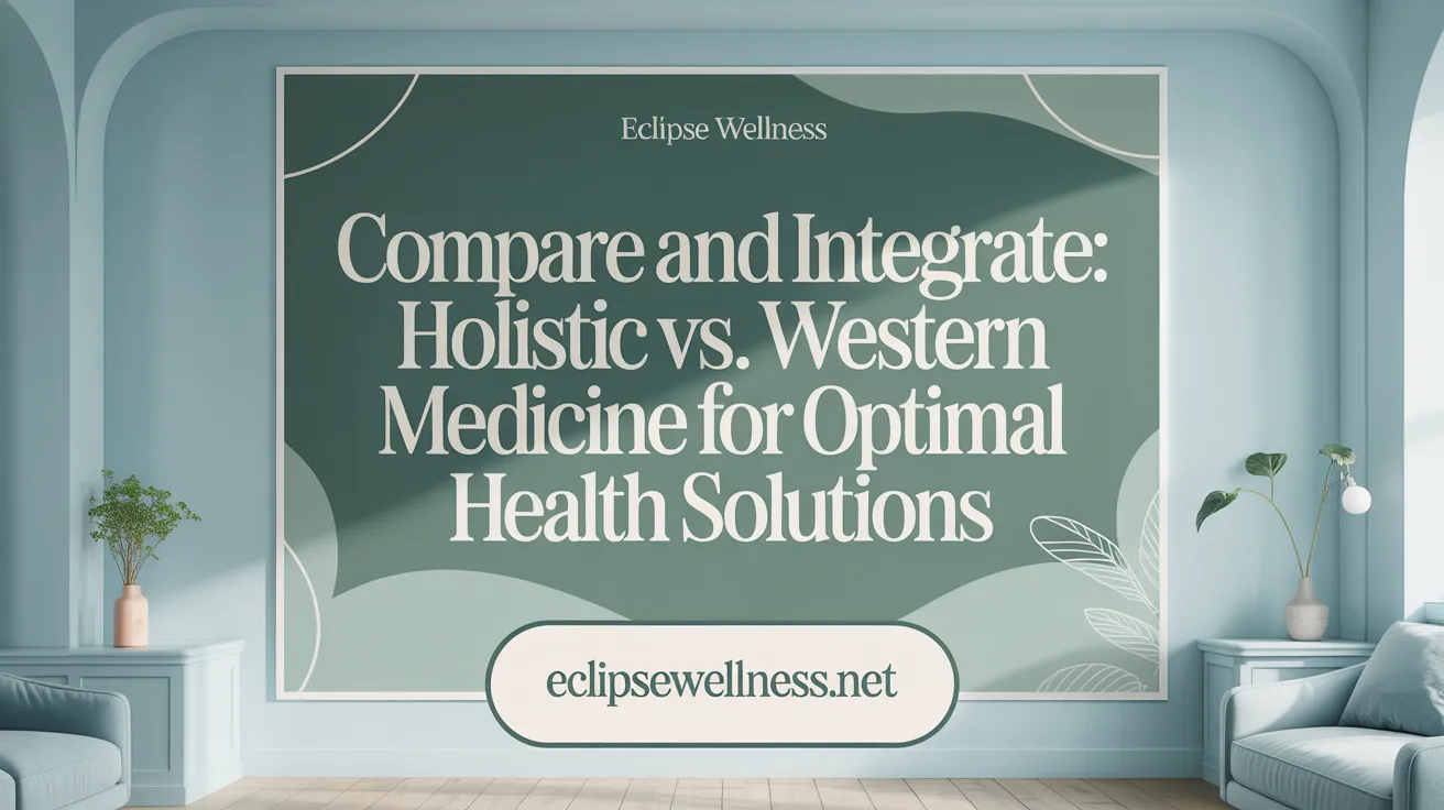 Compare and Integrate: Holistic vs. Western Medicine for Optimal Health Solutions