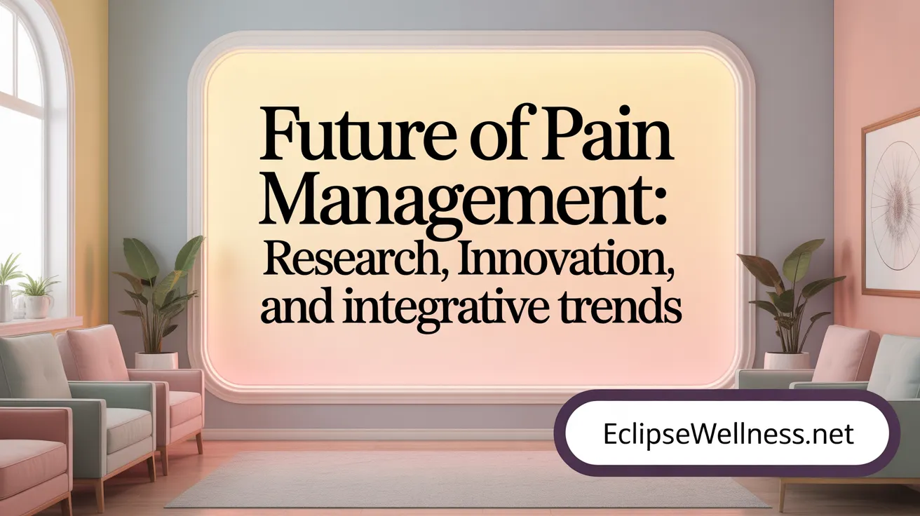 Future of Pain Management: Research, Innovation, and Integrative Trends