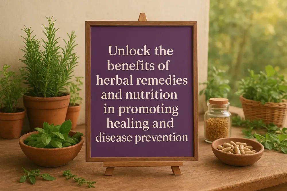Unlock the benefits of herbal remedies and nutrition in promoting healing and disease prevention.