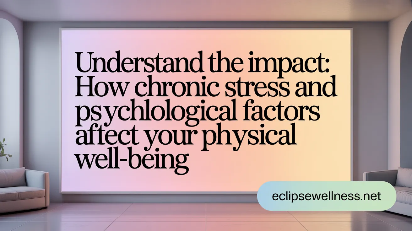 Understand the Impact: How Chronic Stress and Psychological Factors Affect Your Physical Well-being