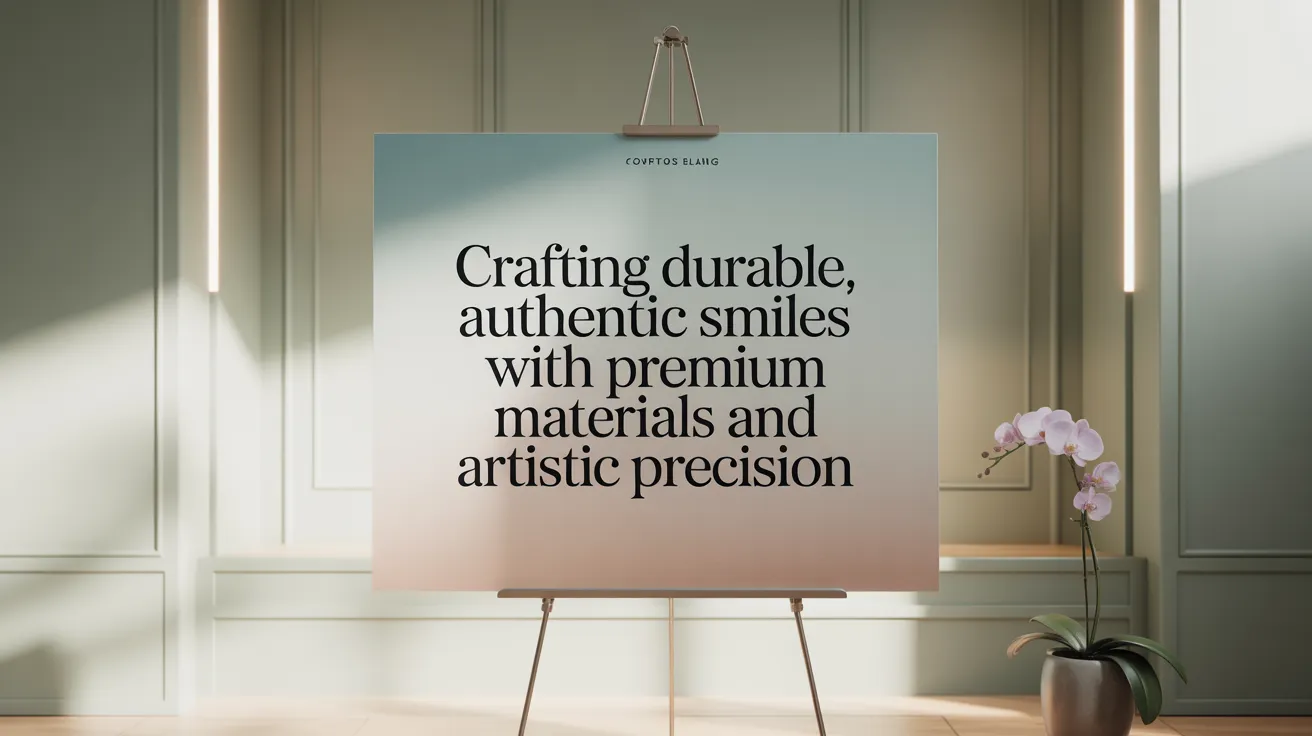 Crafting Durable, Authentic Smiles with Premium Materials and Artistic Precision