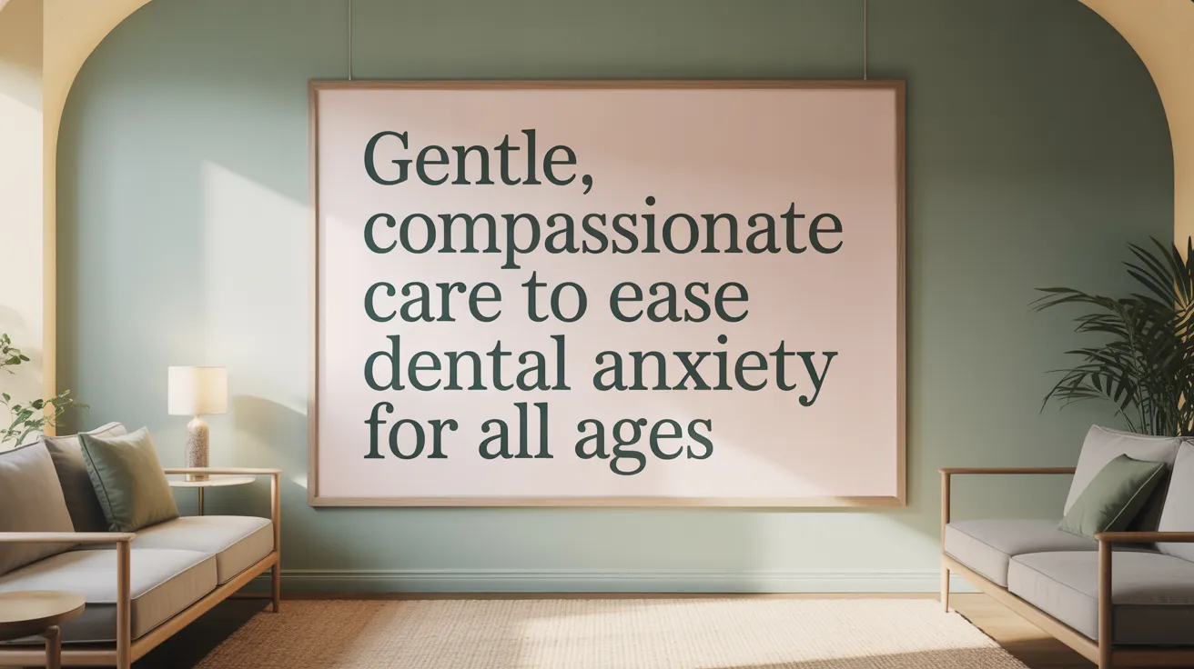 Gentle, Compassionate Care to Ease Dental Anxiety for All Ages