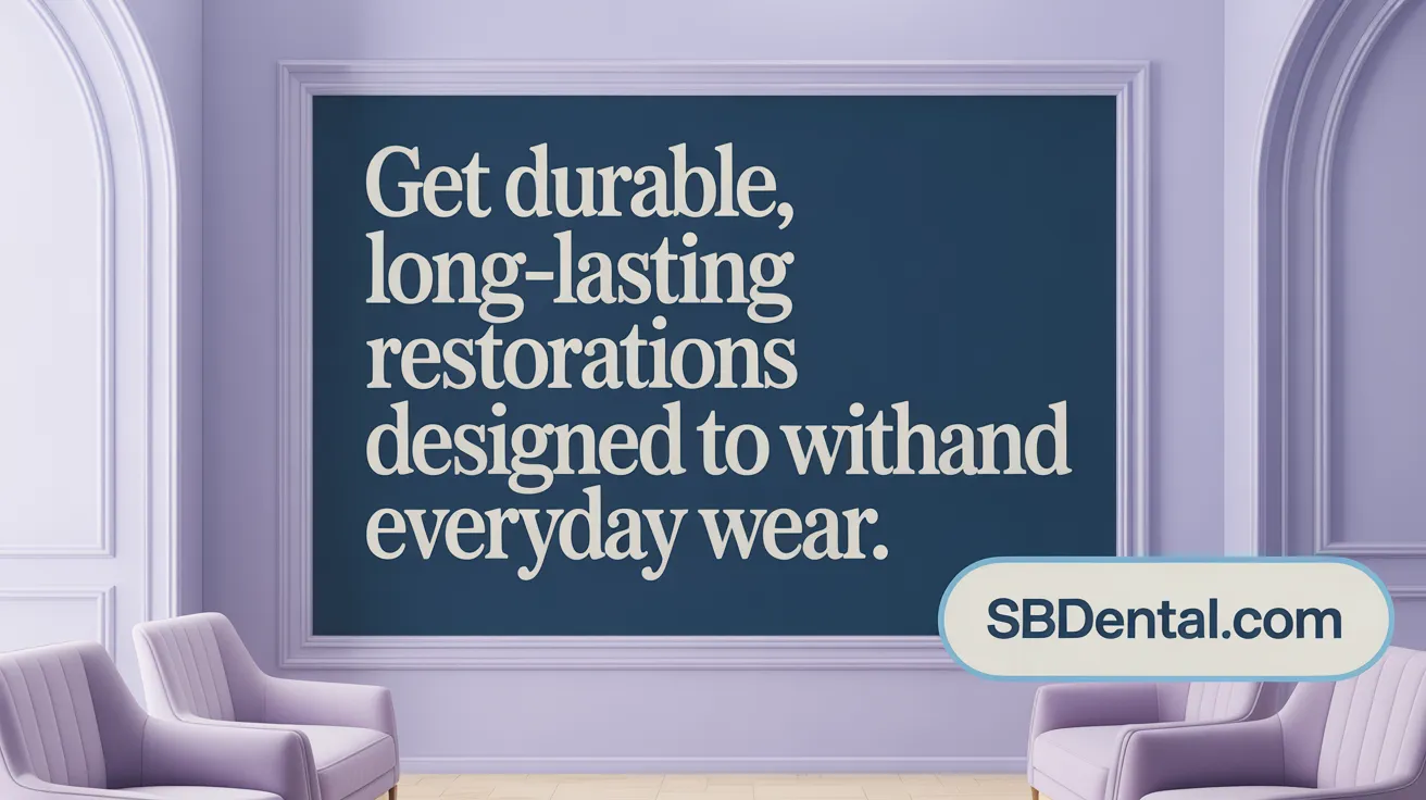 Get durable, long-lasting restorations designed to withstand everyday wear.