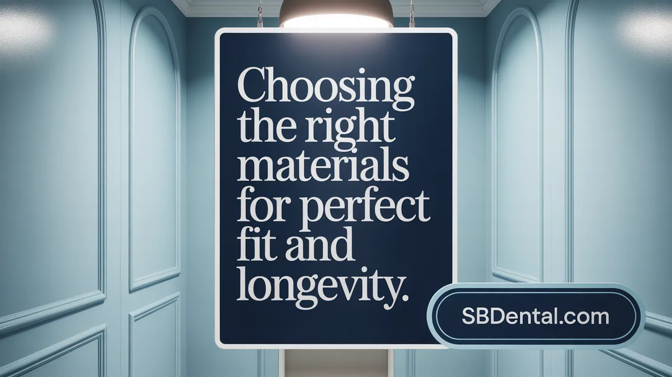 Choosing the Right Materials for Perfect Fit and Longevity
