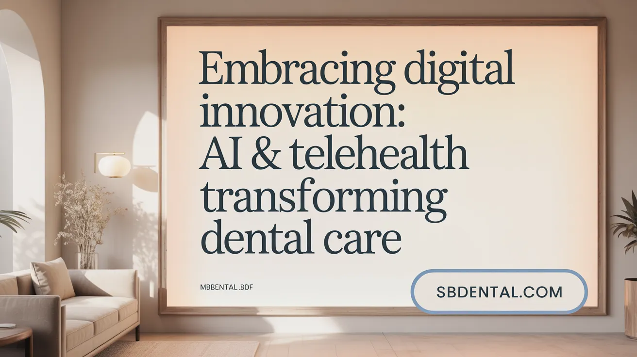 Embracing Digital Innovation: AI & Telehealth Transforming Dental Care