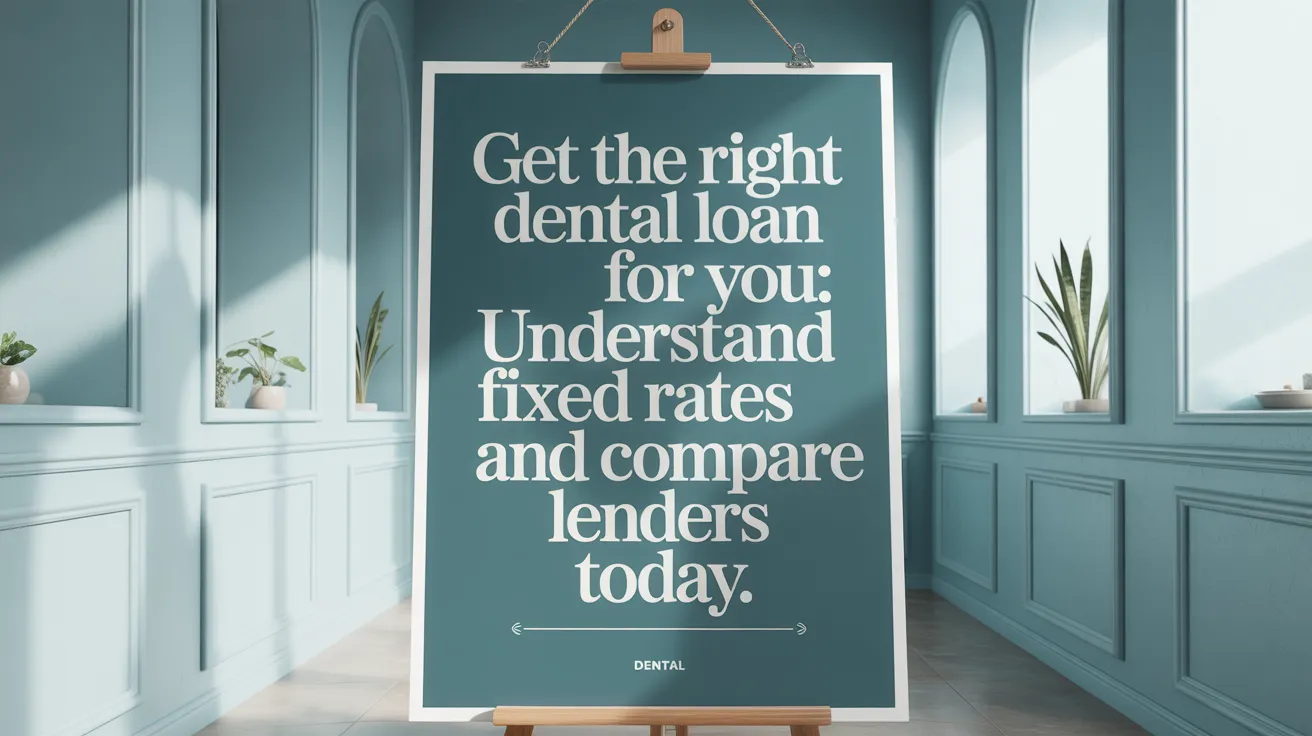 Get the Right Dental Loan for You: Understand Fixed Rates and Compare Lenders Today.