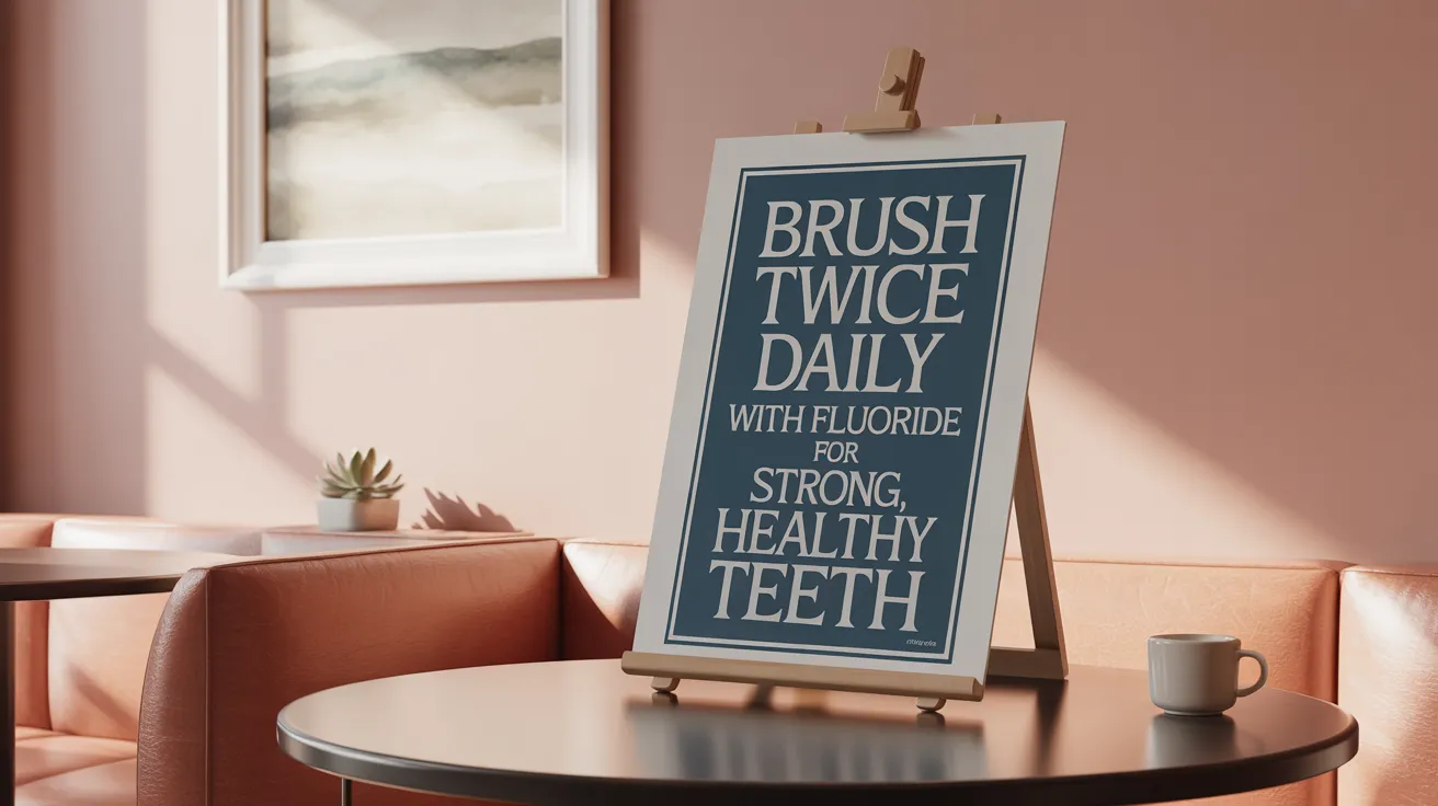 Brush Twice Daily with Fluoride for Strong, Healthy Teeth