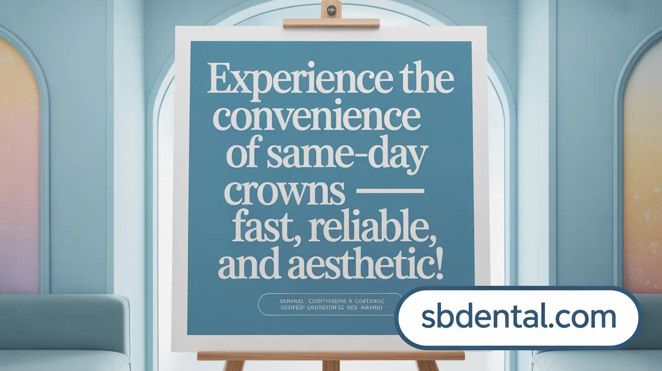 Experience the Convenience of Same-Day Crowns — Fast, Reliable, and Aesthetic!