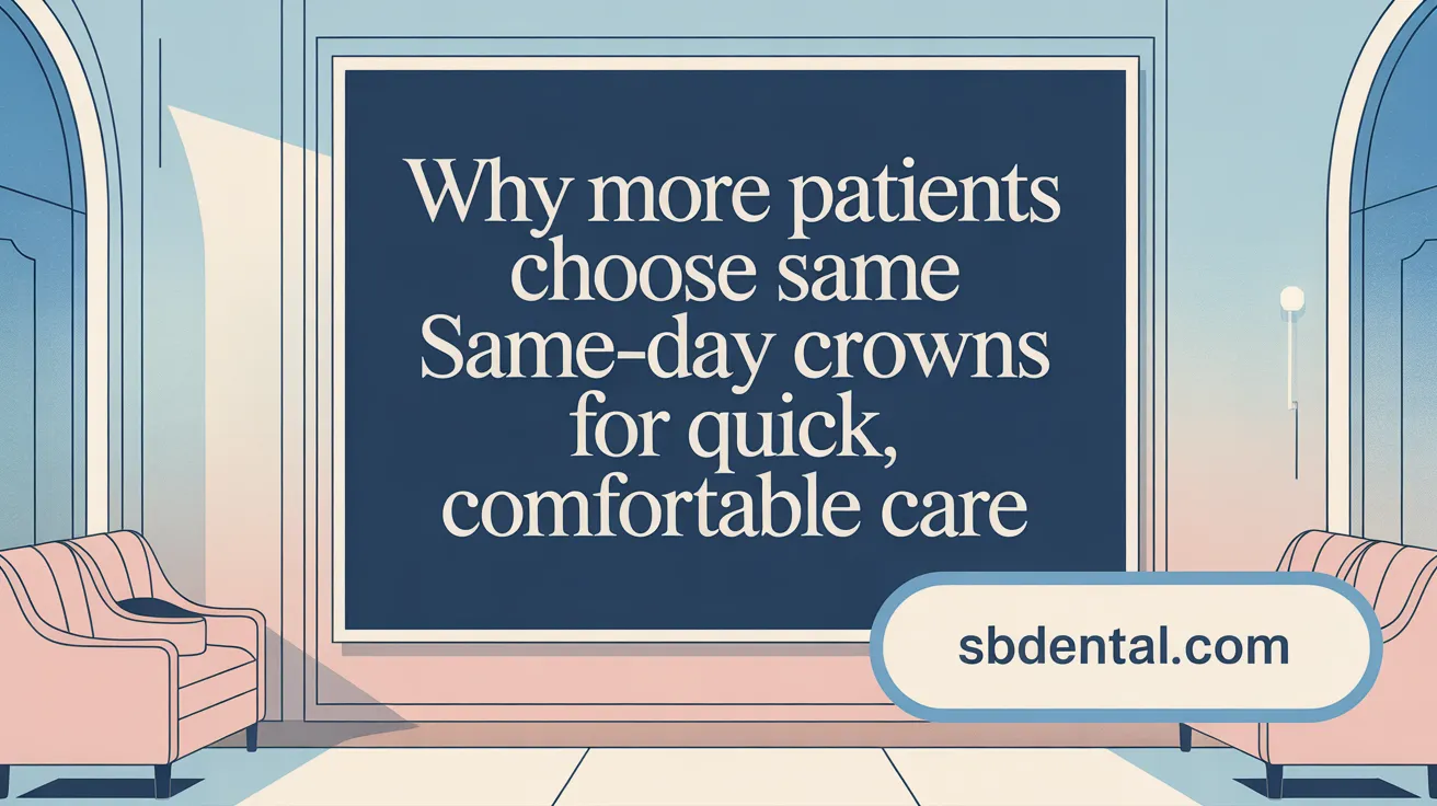 Why more patients choose same-day crowns for quick, comfortable care