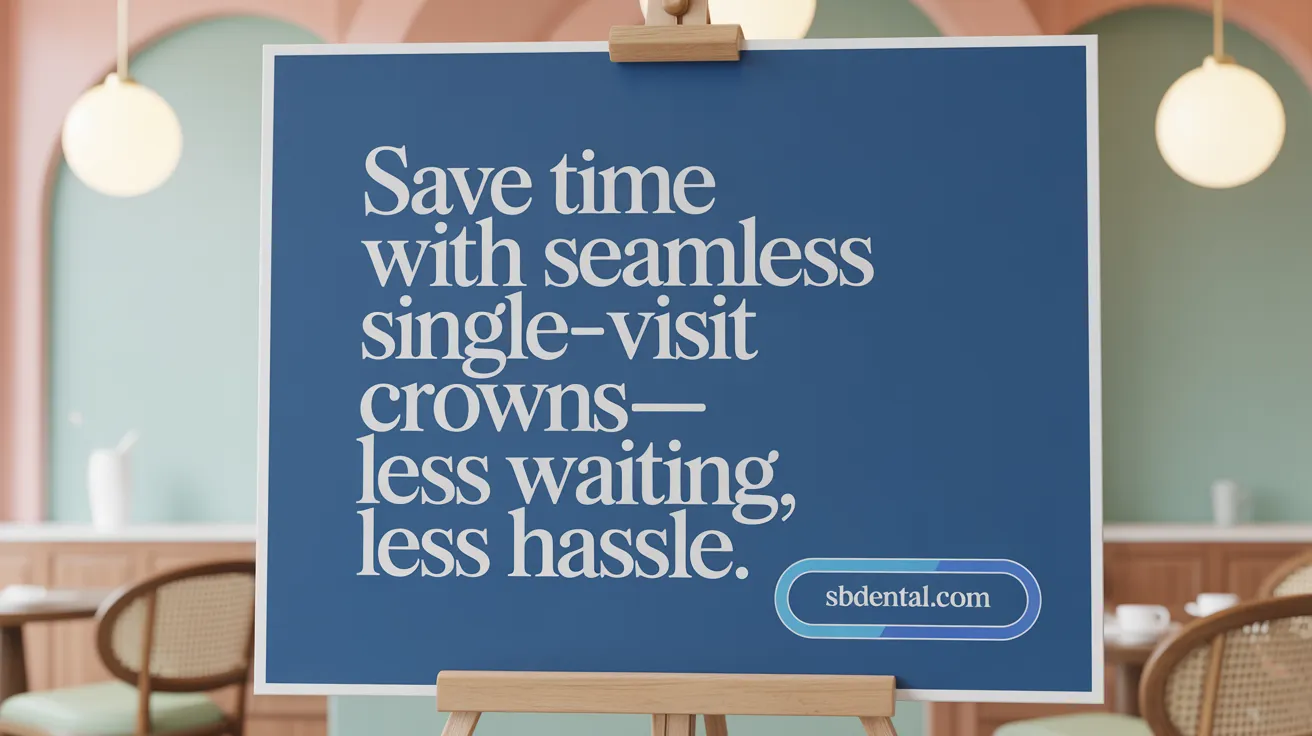 Save time with seamless single-visit crowns—less waiting, less hassle.