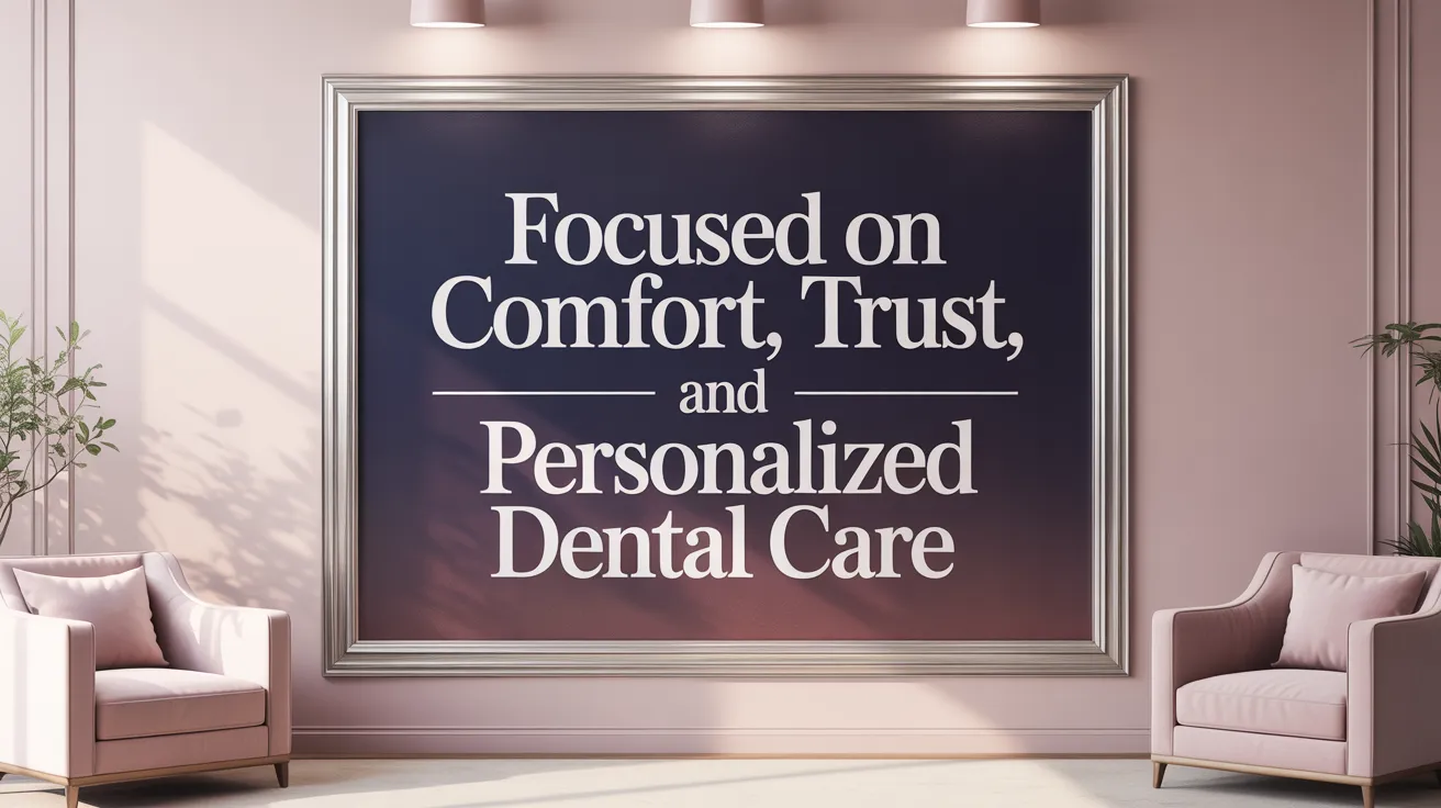 Focused on Comfort, Trust, and Personalized Dental Care