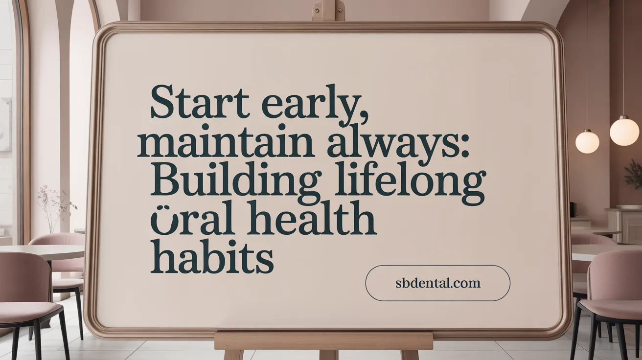 Start Early, Maintain Always: Building Lifelong Oral Health Habits