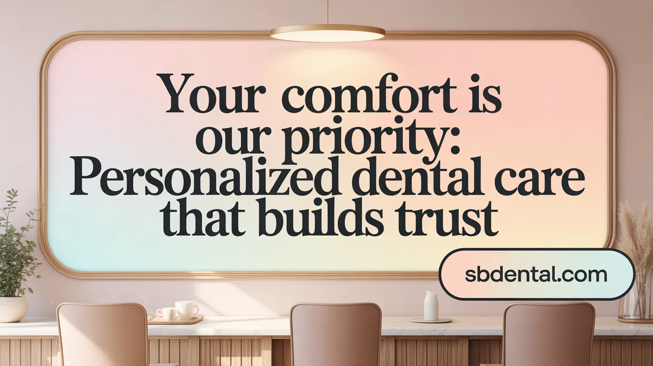 Your Comfort is Our Priority: Personalized Dental Care That Builds Trust