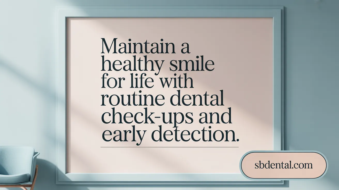 Maintain a healthy smile for life with routine dental check-ups and early detection.