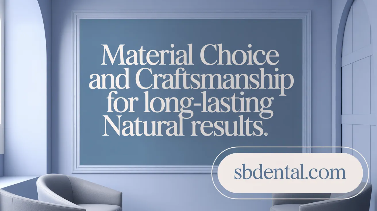 Material Choice and Craftsmanship for Long-Lasting Natural Results
