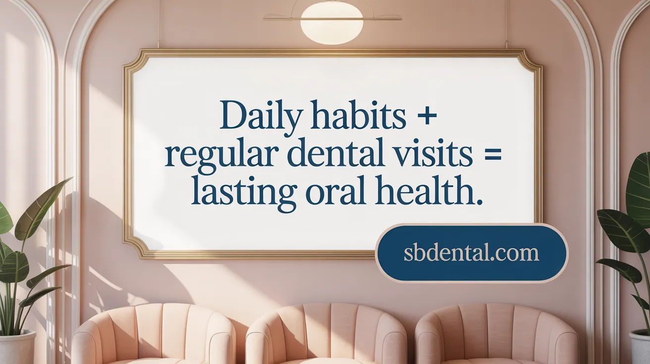 Daily Habits + Regular Dental Visits = Lasting Oral Health