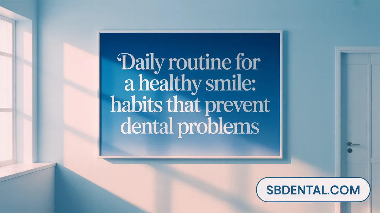 Daily Routine for a Healthy Smile: Habits That Prevent Dental Problems