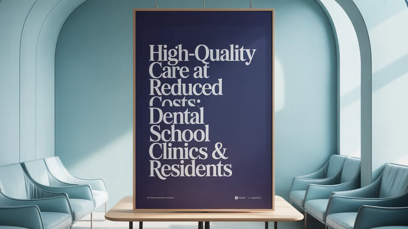 High-Quality Care at Reduced Costs: Dental School Clinics & Residents