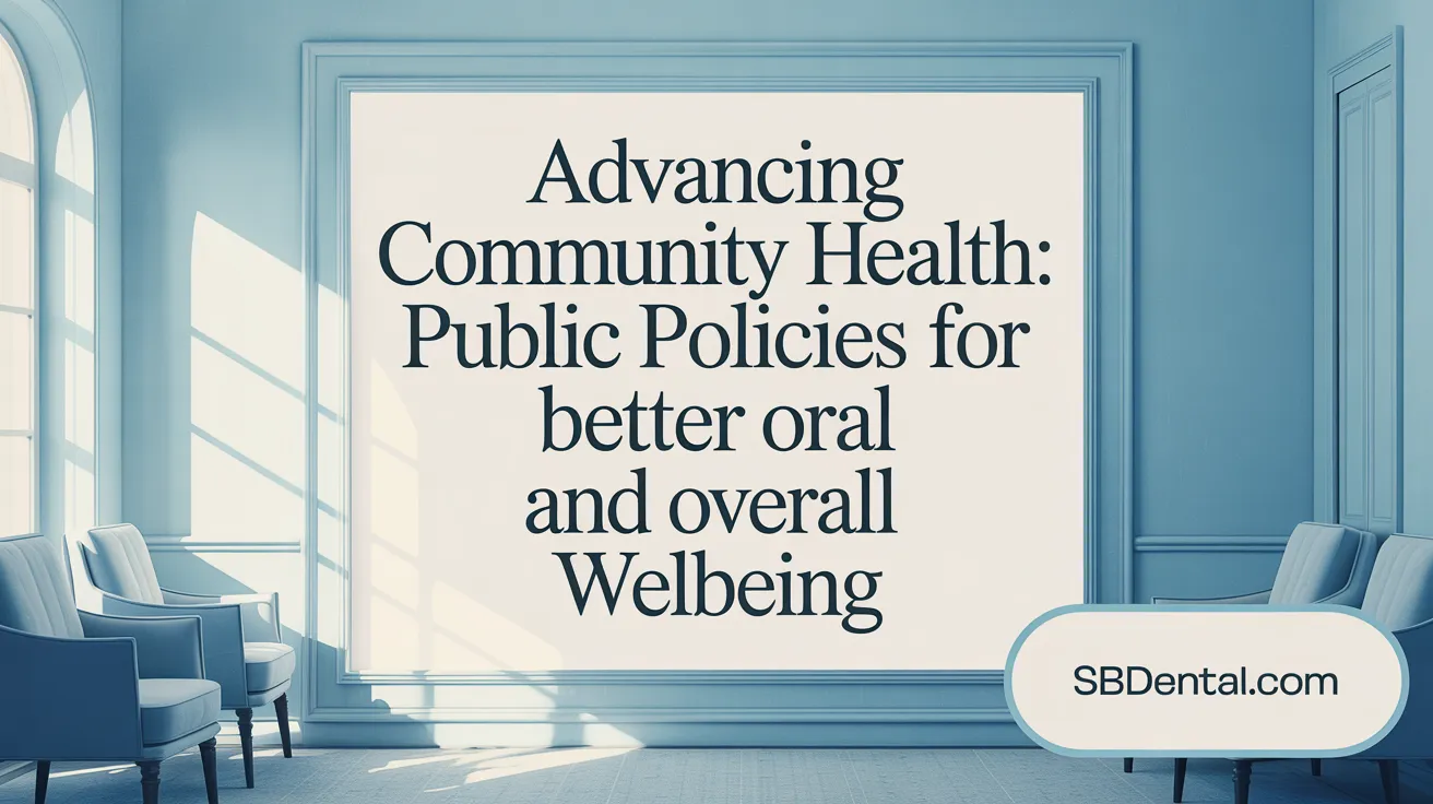 Advancing Community Health: Public Policies for Better Oral and Overall Wellbeing