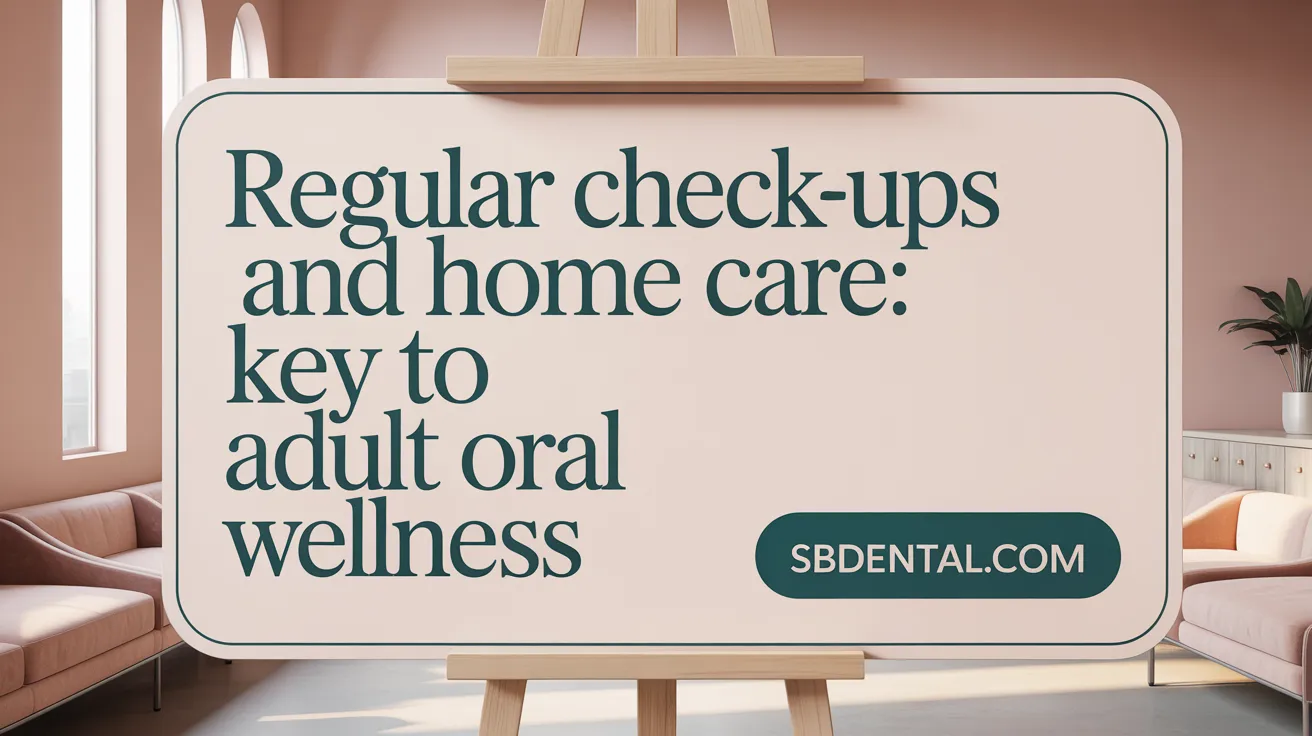 Regular Check-Ups and Home Care: Key to Adult Oral Wellness