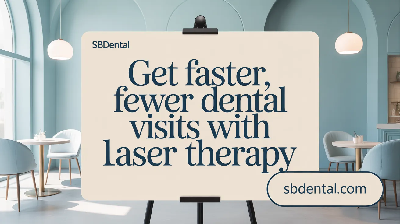 Get Faster, Fewer Dental Visits with Laser Therapy