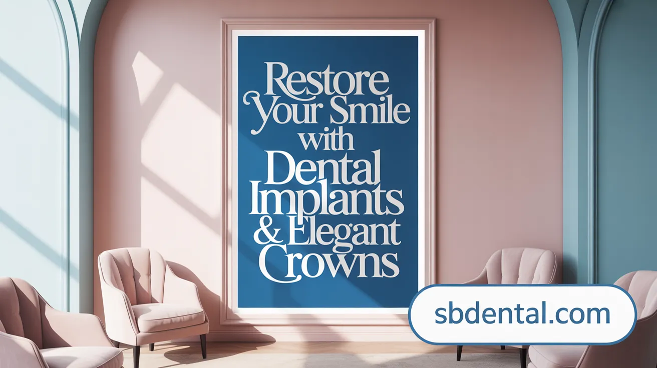 Restore Your Smile with Dental Implants & Elegant Crowns