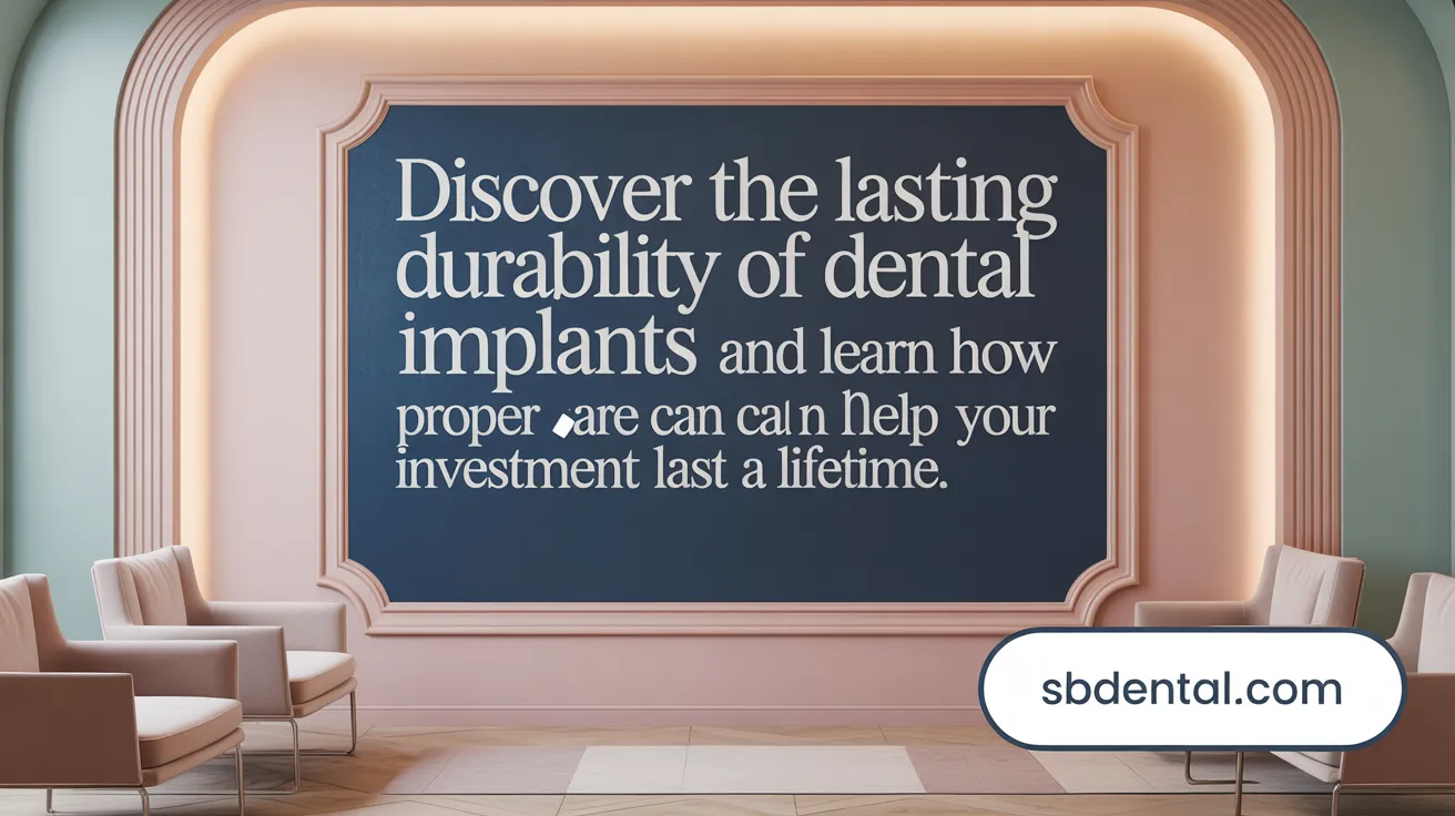 Discover the lasting durability of dental implants and learn how proper care can help your investment last a lifetime.