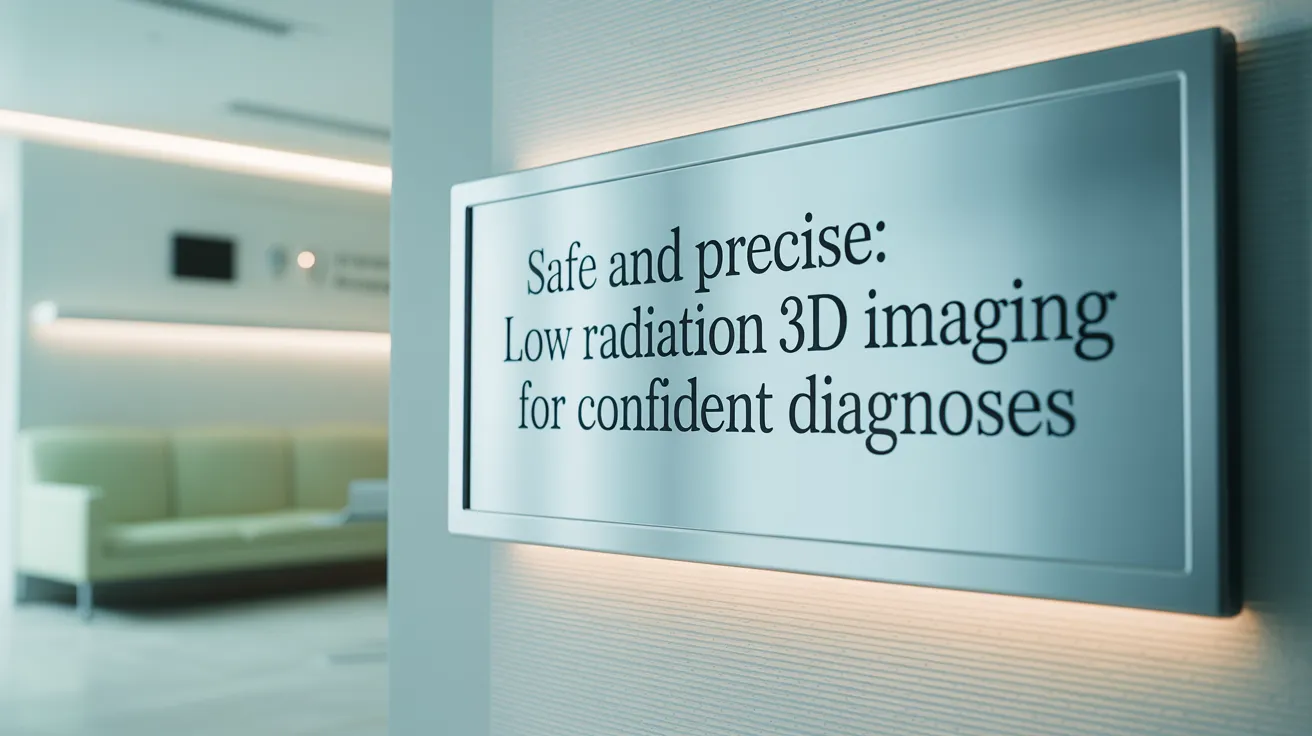 Safe and Precise: Low Radiation 3D Imaging for Confident Diagnoses