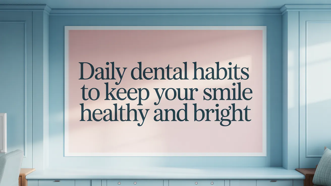Daily Dental Habits to Keep Your Smile Healthy and Bright