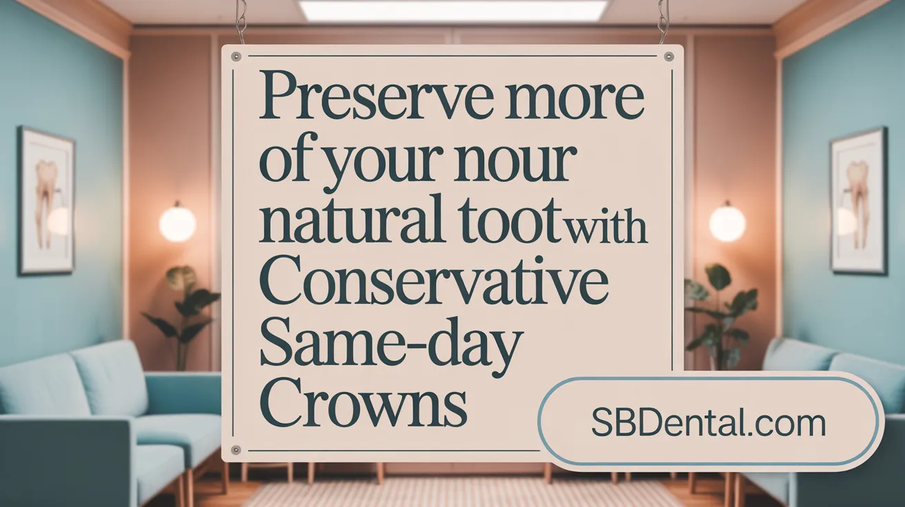 Preserve More of Your Natural Tooth with Conservative Same-Day Crowns