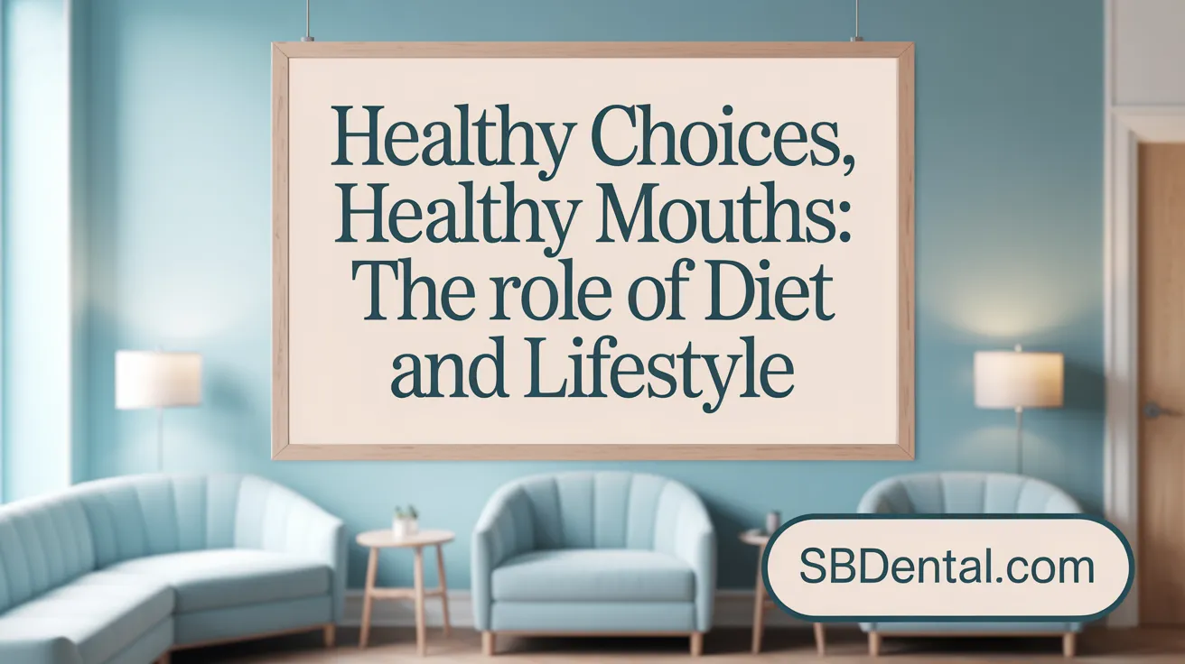 Healthy Choices, Healthy Mouths: The Role of Diet and Lifestyle