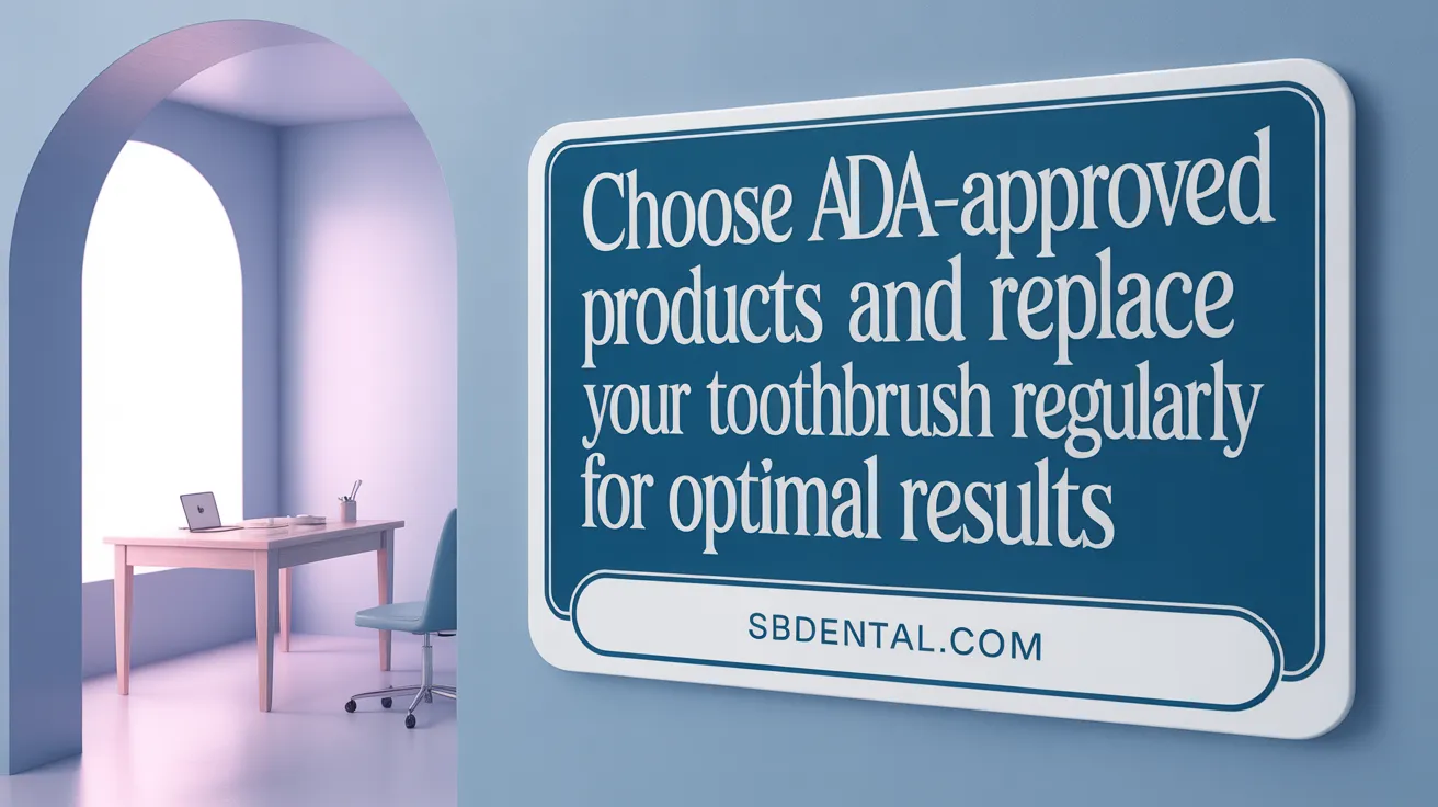 Choose ADA-Approved Products and Replace Your Toothbrush Regularly for Optimal Results